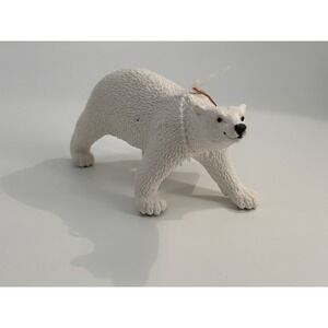 Vintage 1997 Safari Ltd Adult Polar Bear Animal Figure Toy NWT